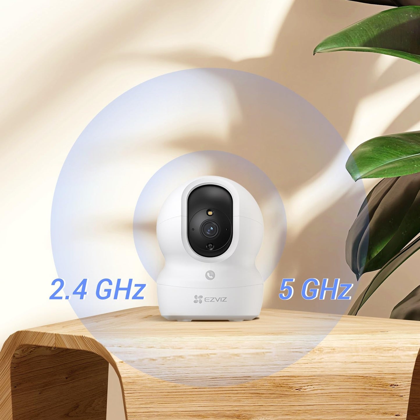 EZVIZ 2K WLAN Indoor Surveillance Camera, 360º PTZ Indoor Camera with Person Detection and Tracking, Coloured Night Vision, Noise Detection, Two-Way Audio, Auto Cruser, CP1 Pro
